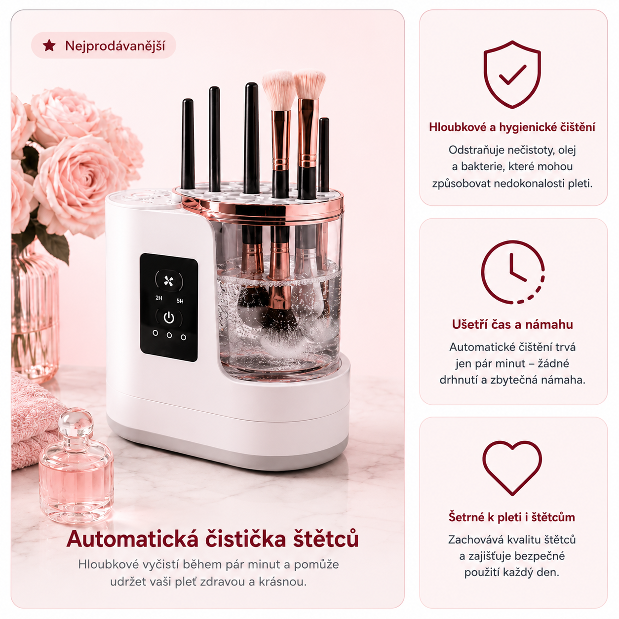 Veloura™ Automatická čistička štětců