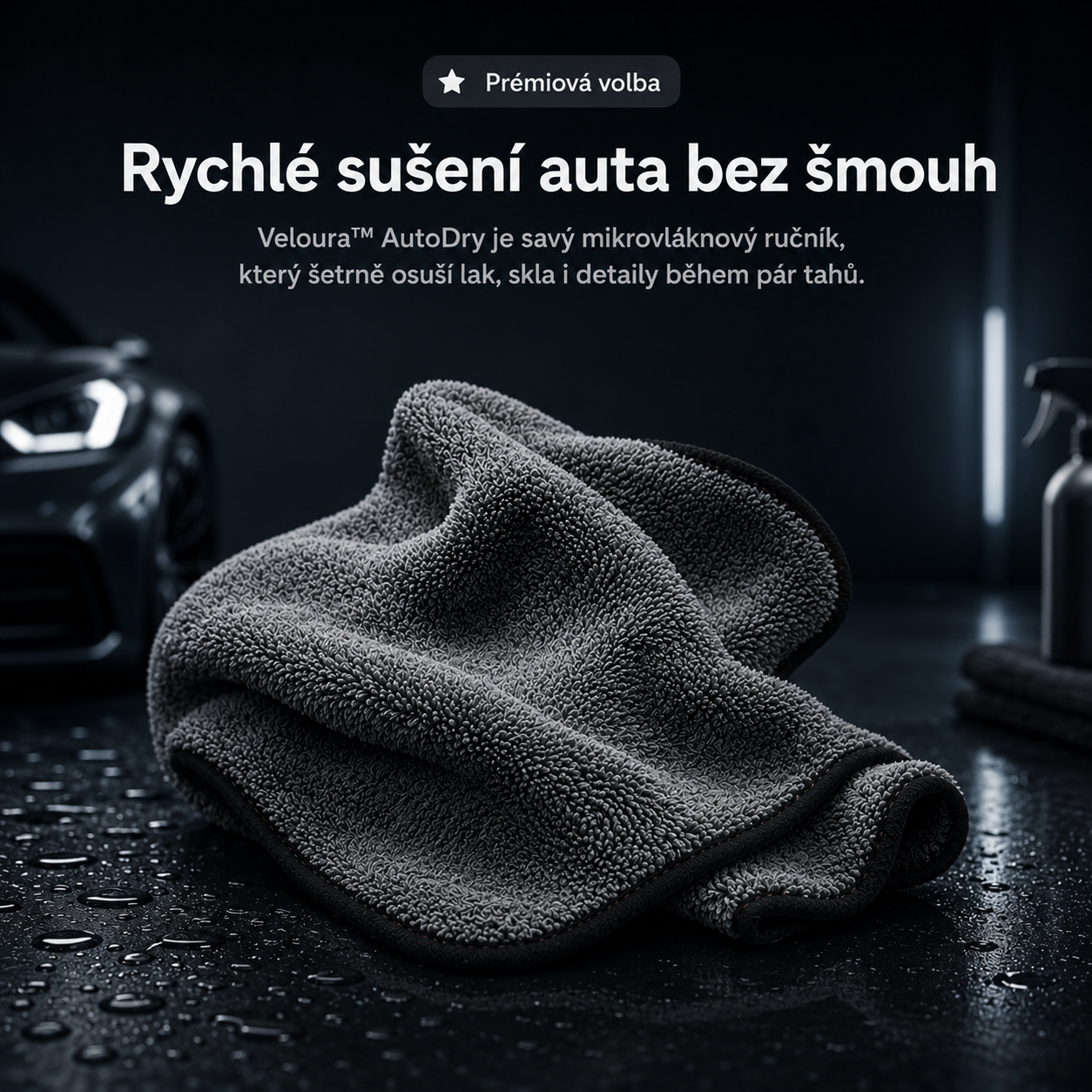 Veloura™ AutoDry – Prémiový sušící ručník na auto