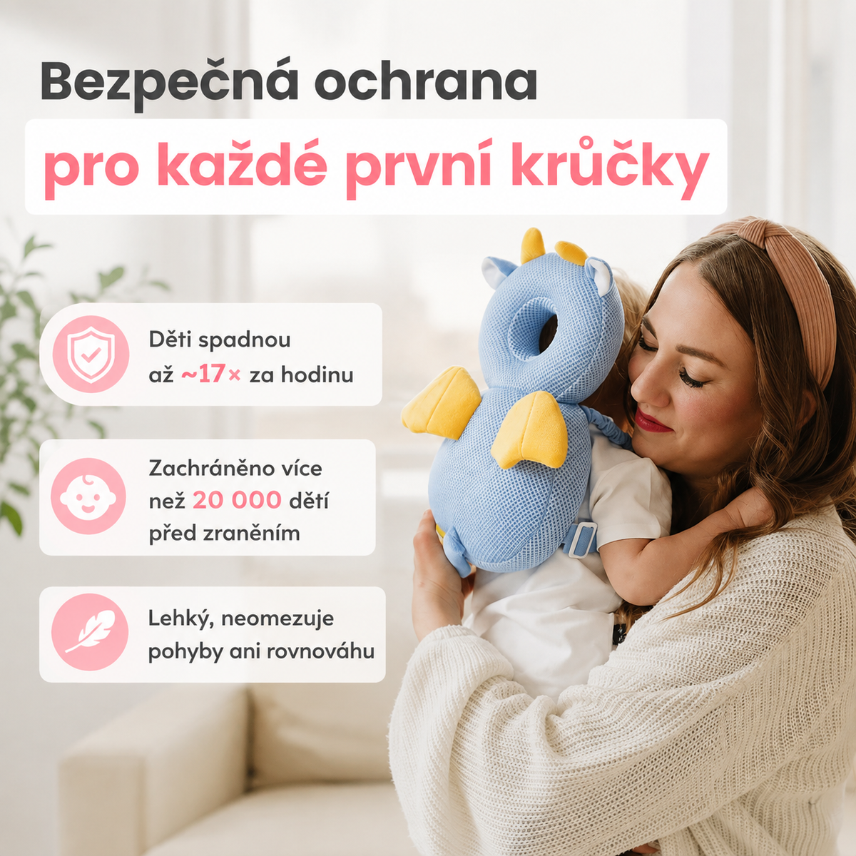Veloura – Ochranný batůžek pro děti